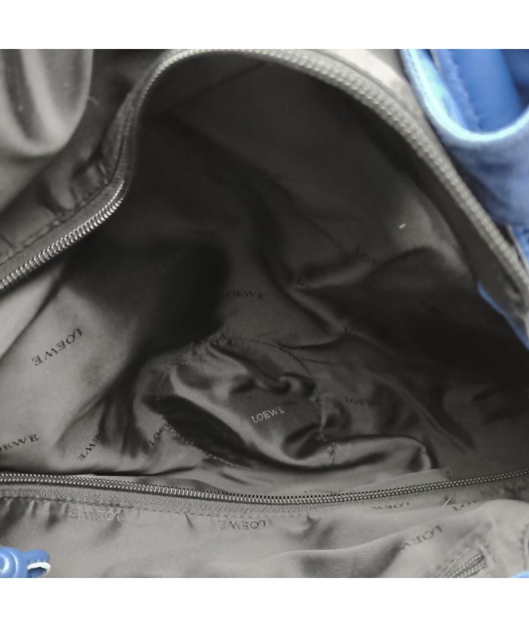 LOEWE Синяя замшевая сумка через плечо, фото 6