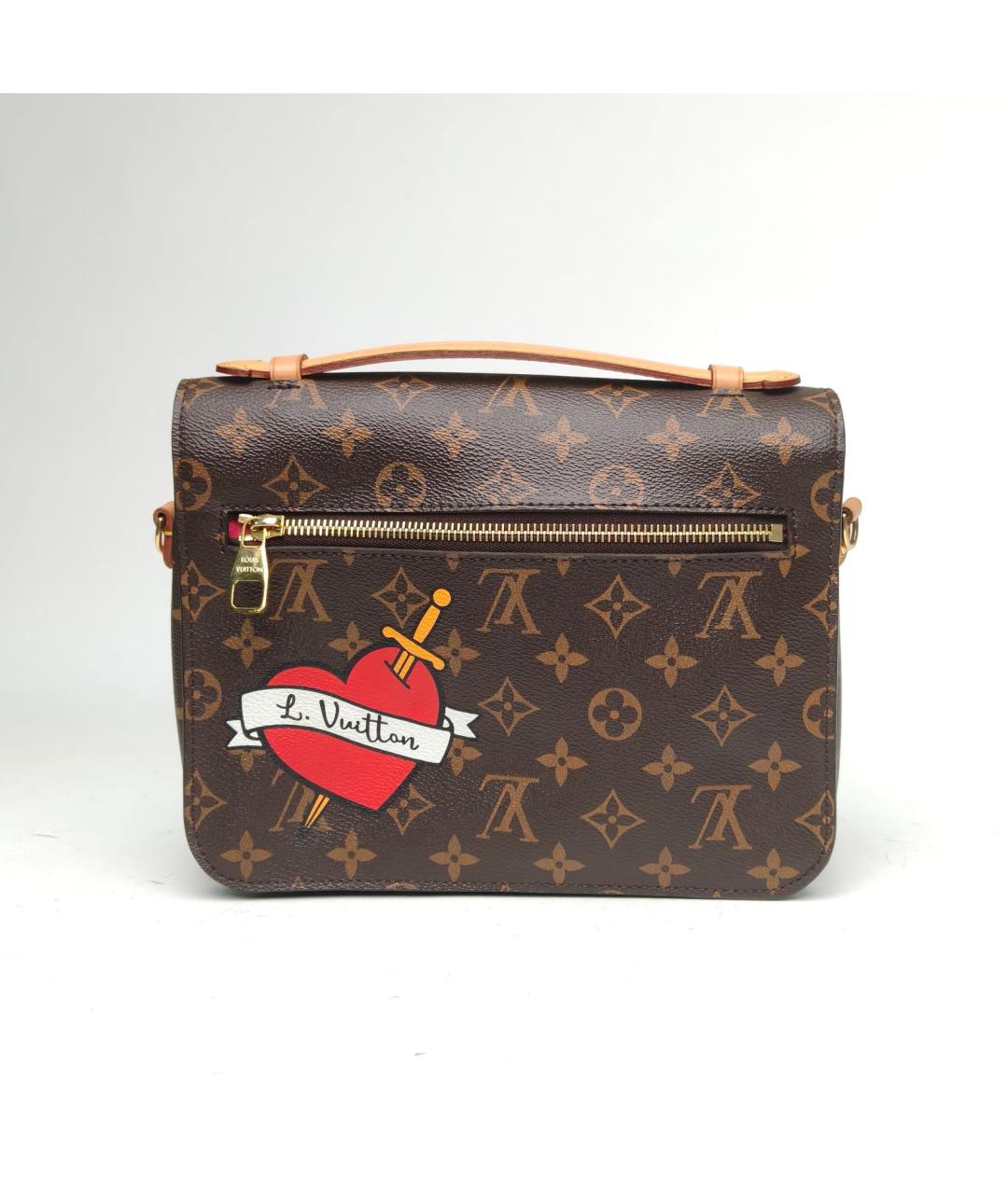 LOUIS VUITTON Коричневая сумка через плечо, фото 4