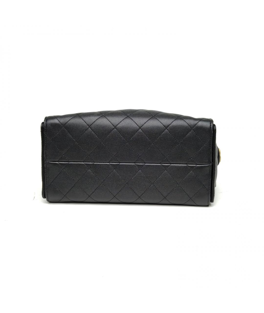 CHANEL Черная кожаная сумка через плечо, фото 6