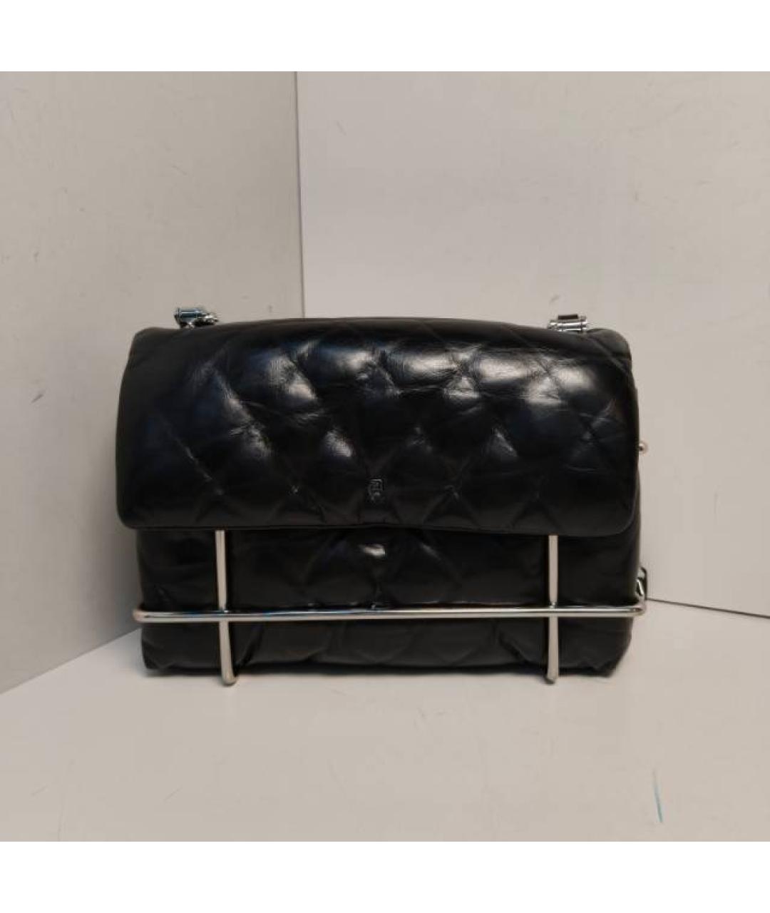 ALEXANDER WANG Черная кожаная сумка через плечо, фото 8