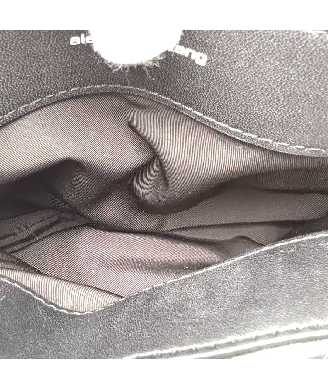 ALEXANDER WANG Черная кожаная сумка через плечо, фото 7