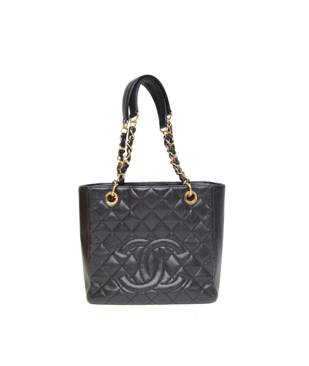 CHANEL Черная сумка тоут, фото 7