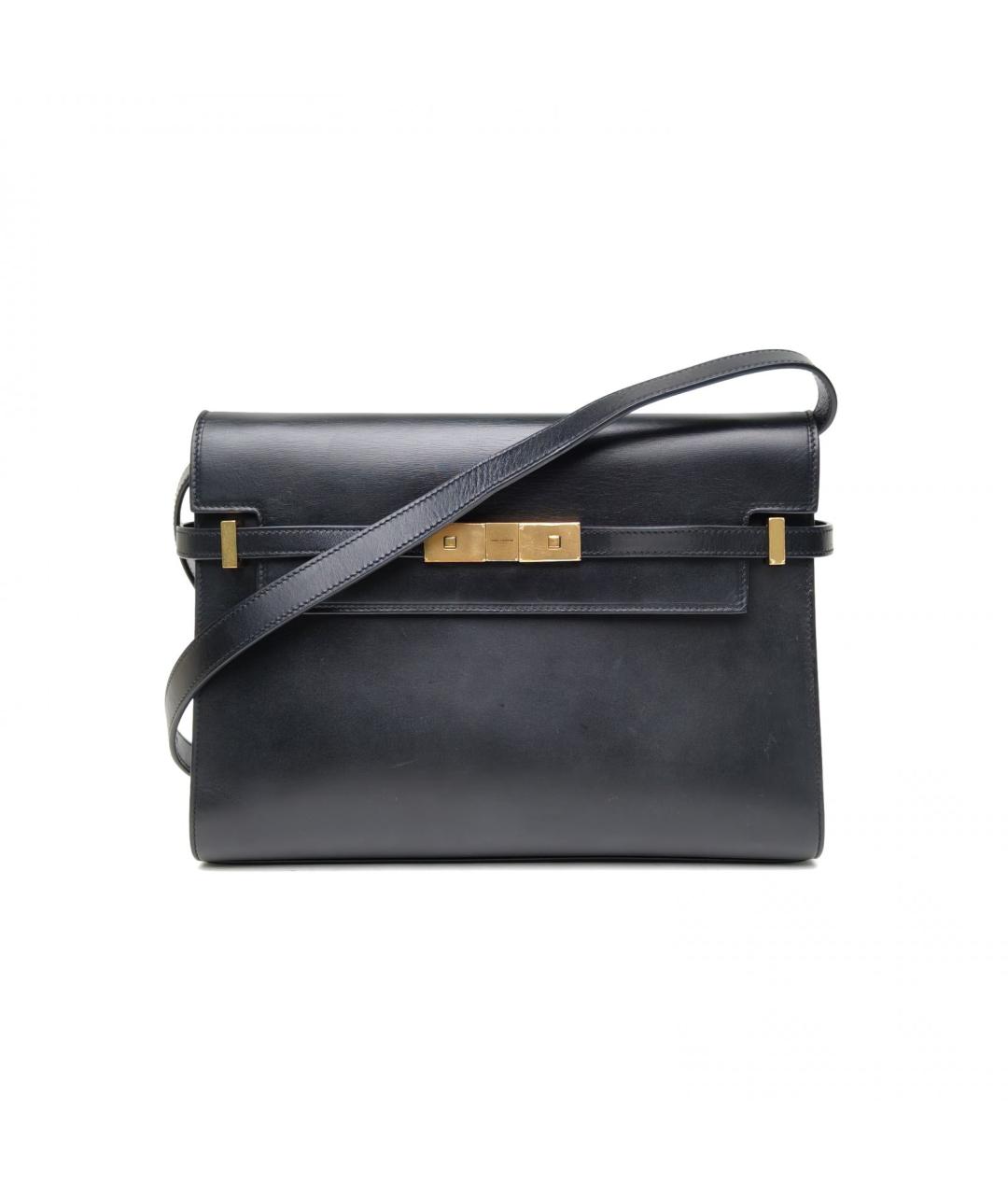 SAINT LAURENT Черная кожаная сумка через плечо, фото 6