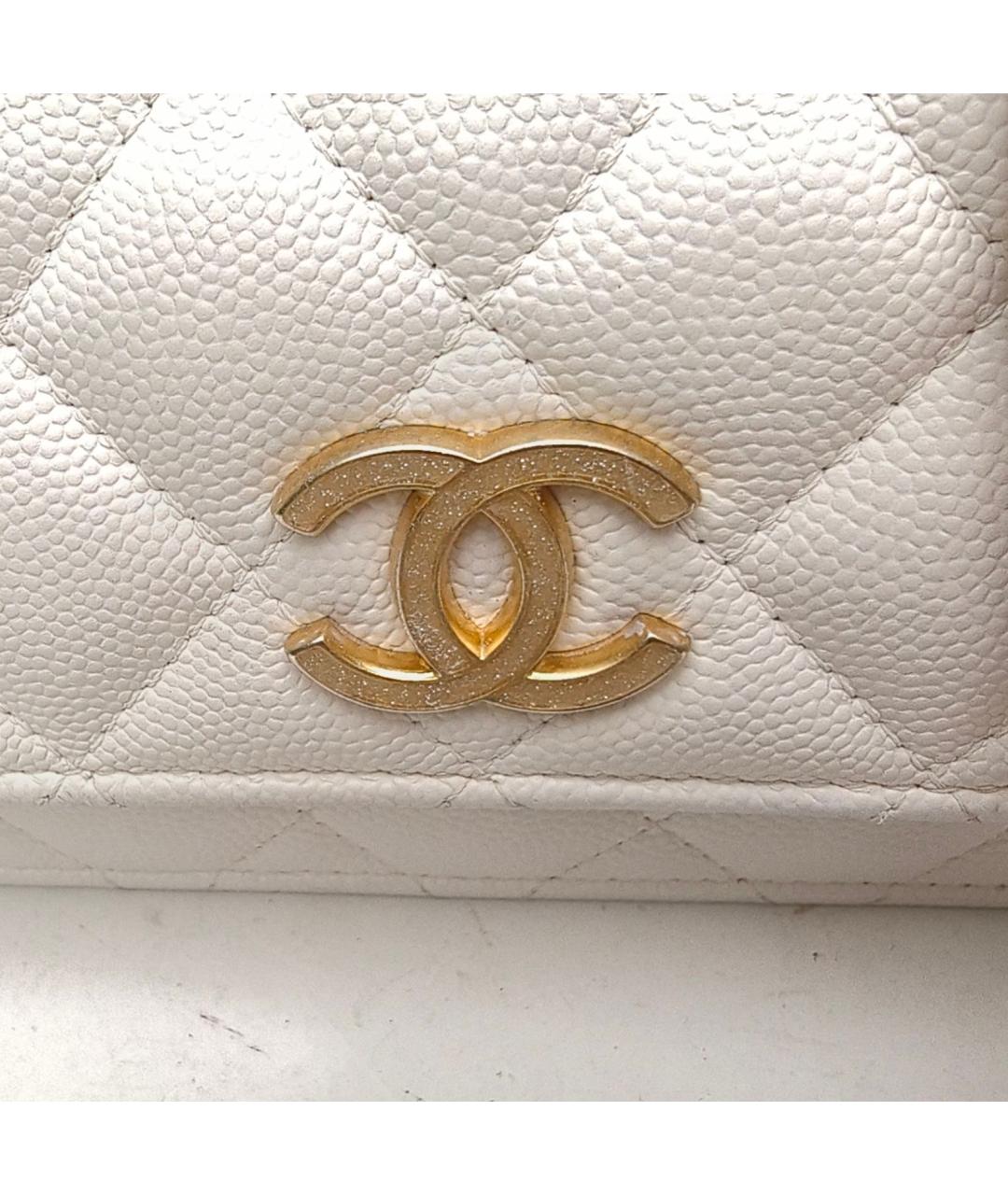CHANEL Белая сумка через плечо, фото 8