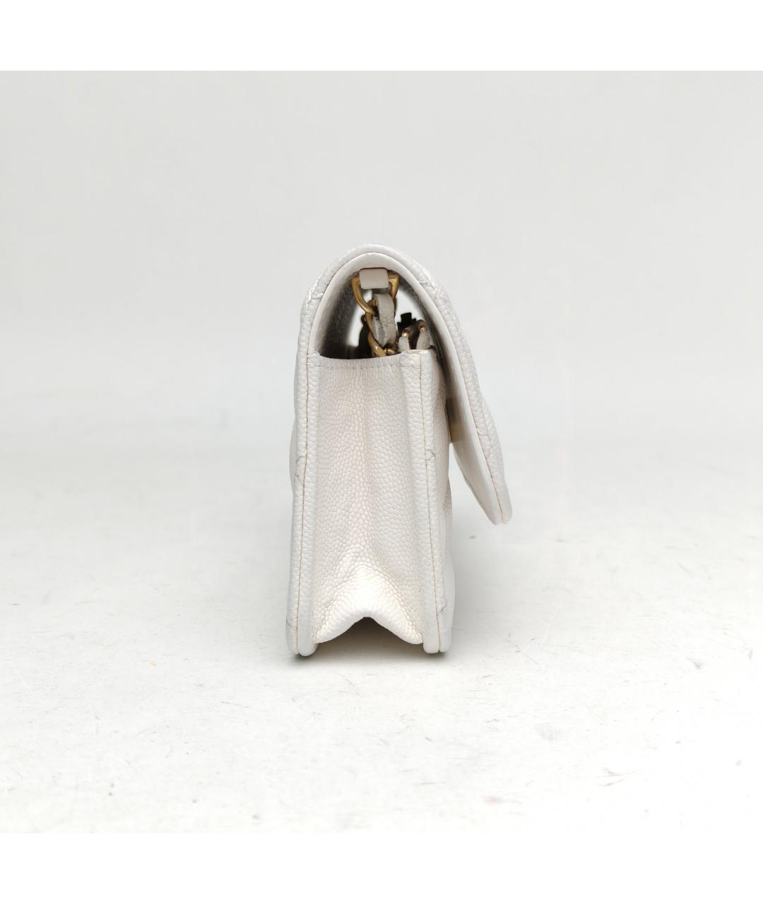 CHANEL Белая сумка через плечо, фото 5