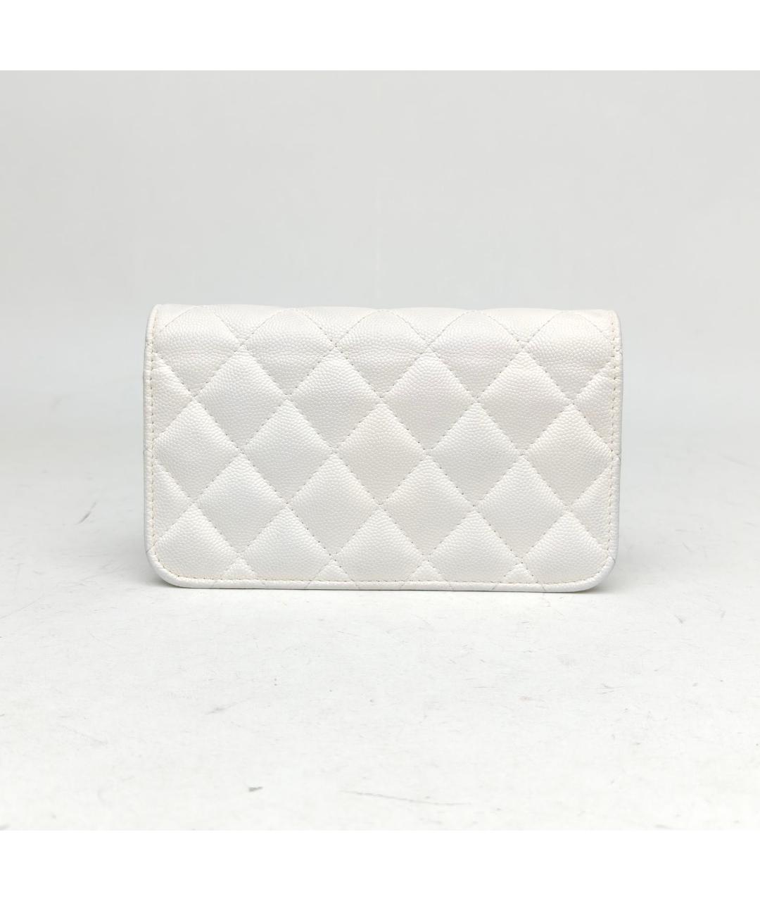 CHANEL Белая сумка через плечо, фото 4