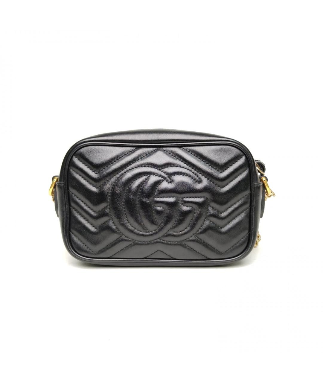 GUCCI Черная кожаная сумка через плечо, фото 4