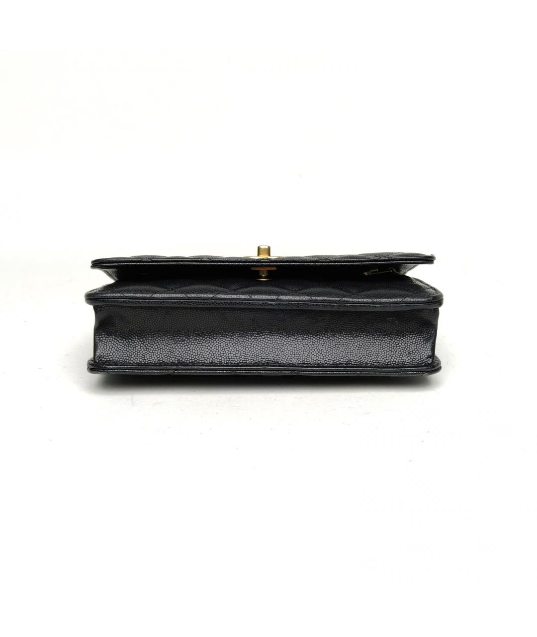 CHANEL Черная кожаная сумка через плечо, фото 5