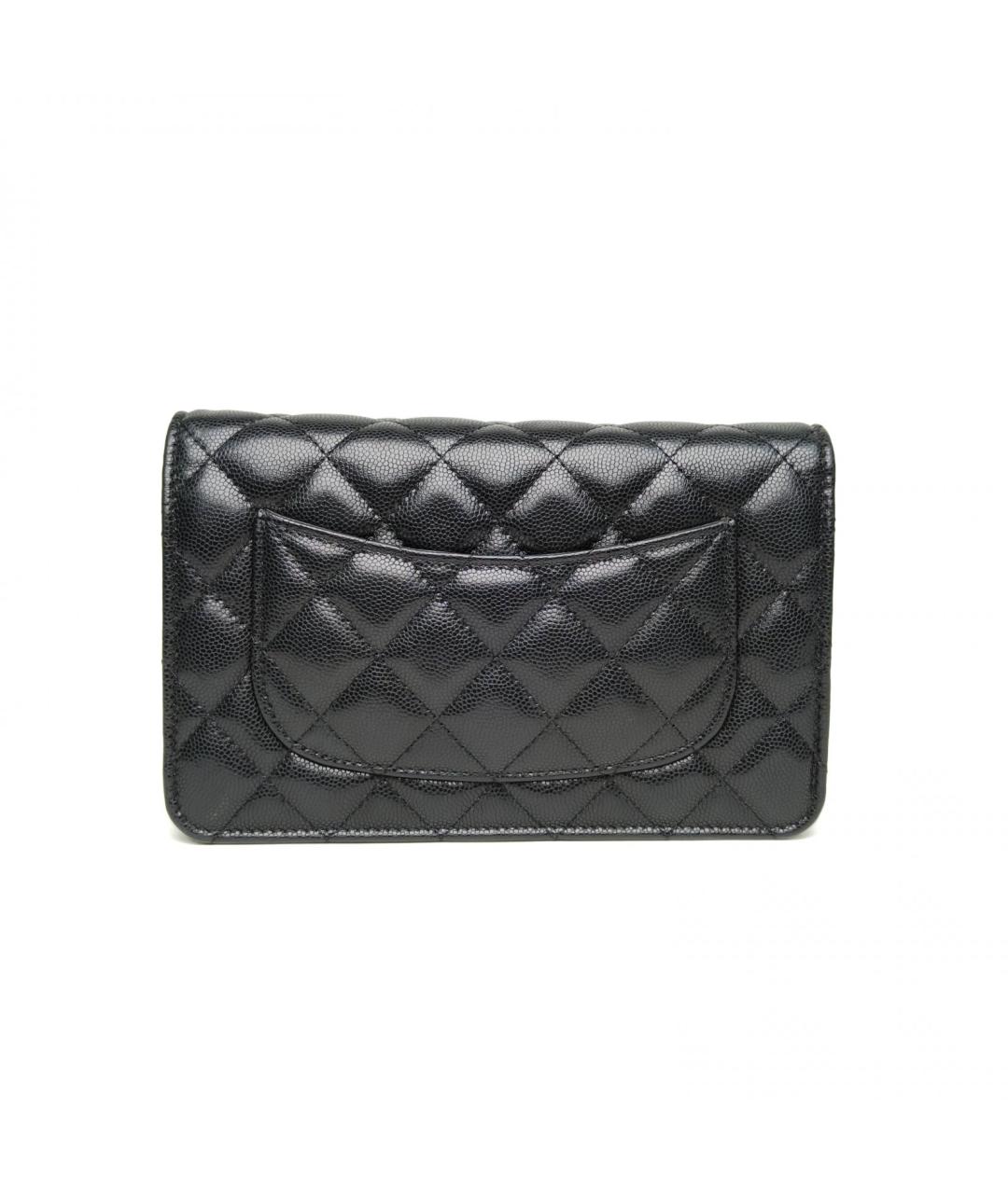 CHANEL Черная кожаная сумка через плечо, фото 3