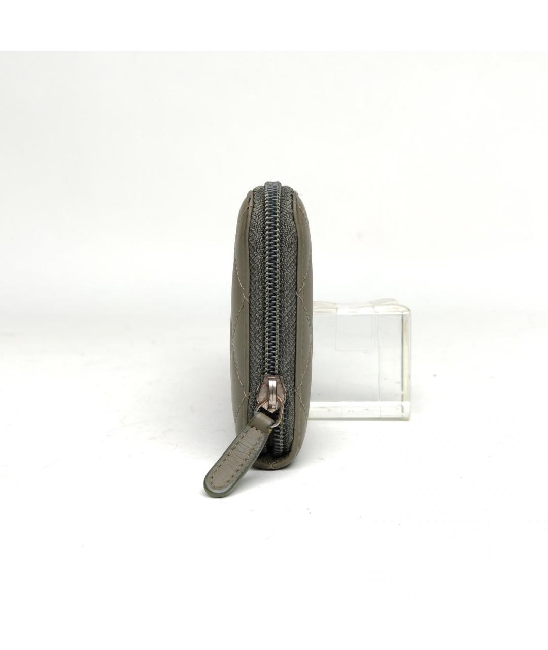 CHANEL Зеленый кошелек, фото 5