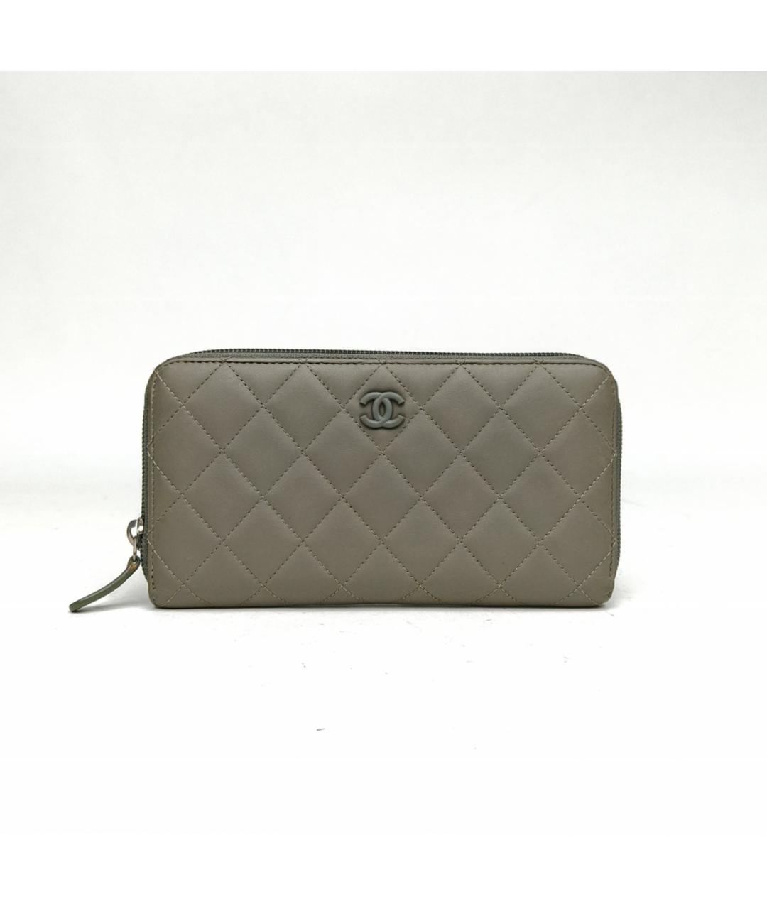 CHANEL Зеленый кошелек, фото 2