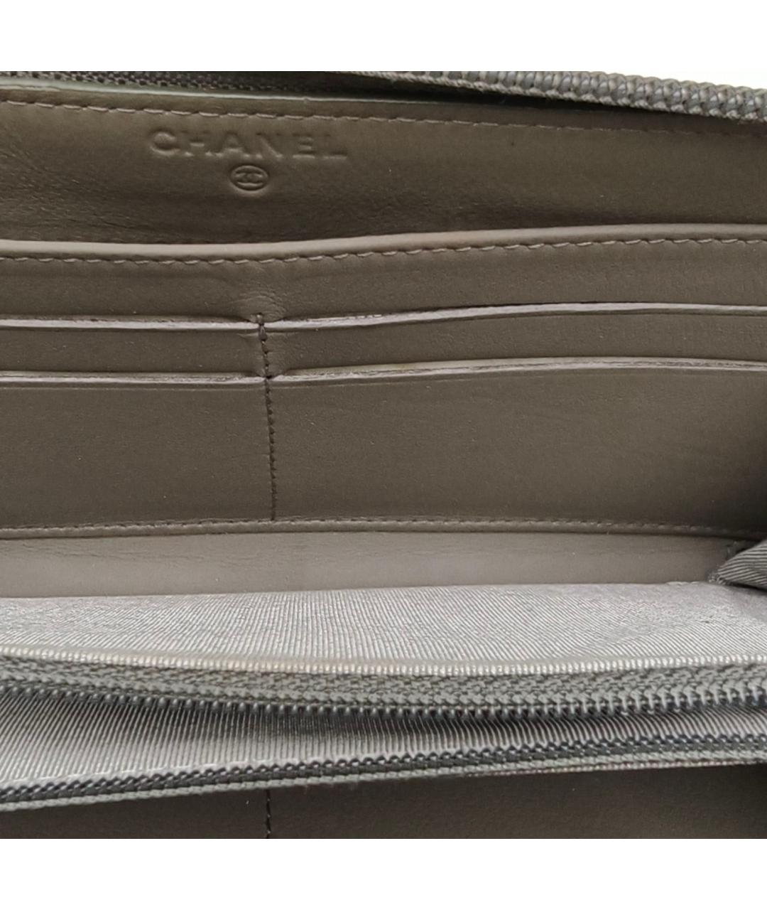 CHANEL Зеленый кошелек, фото 7