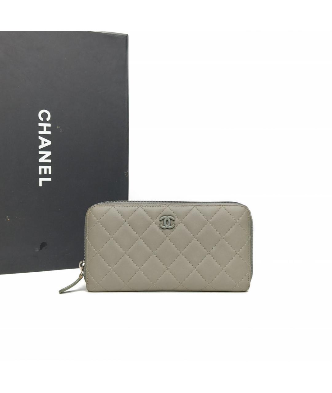 CHANEL Зеленый кошелек, фото 8