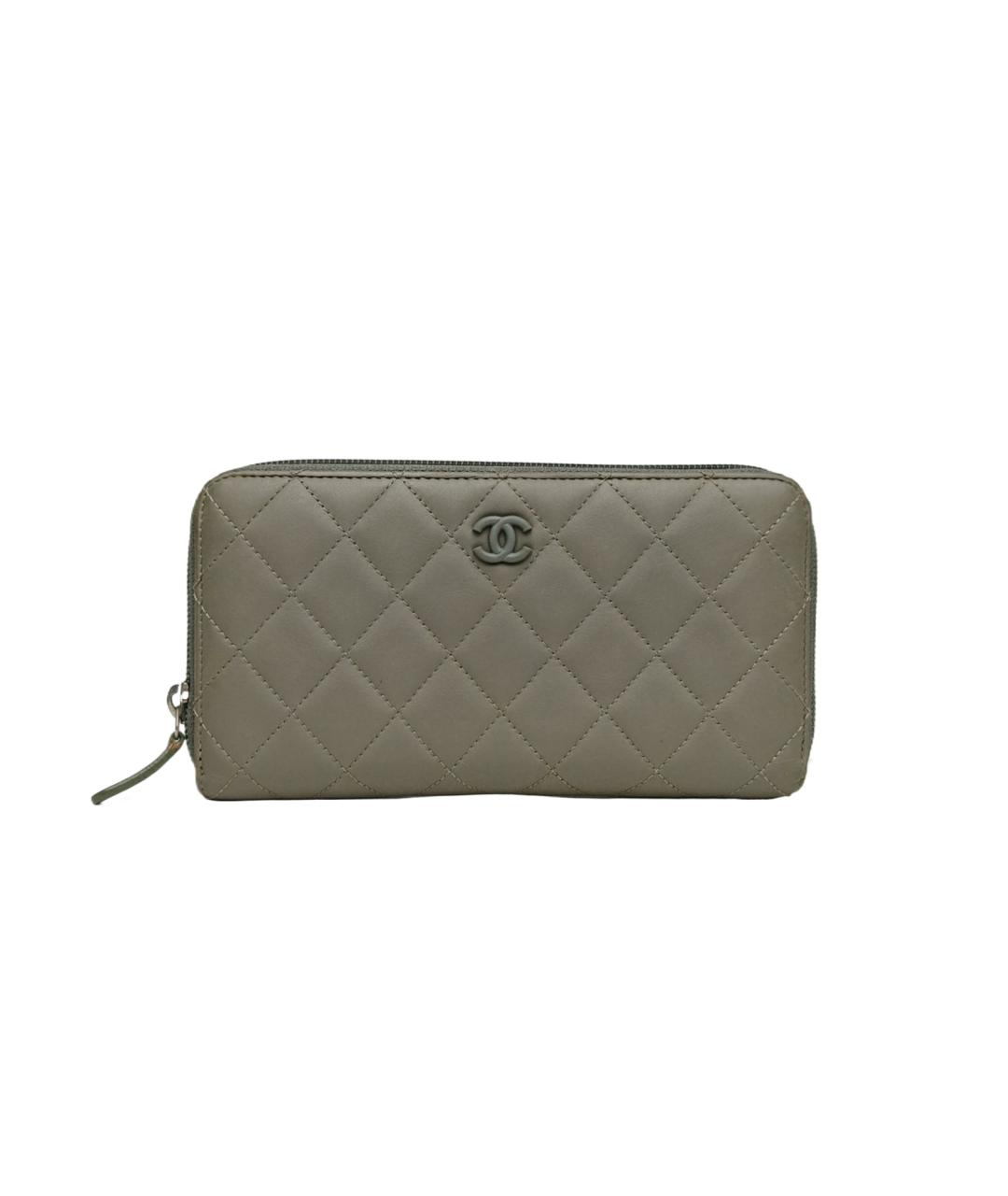 CHANEL Зеленый кошелек, фото 10