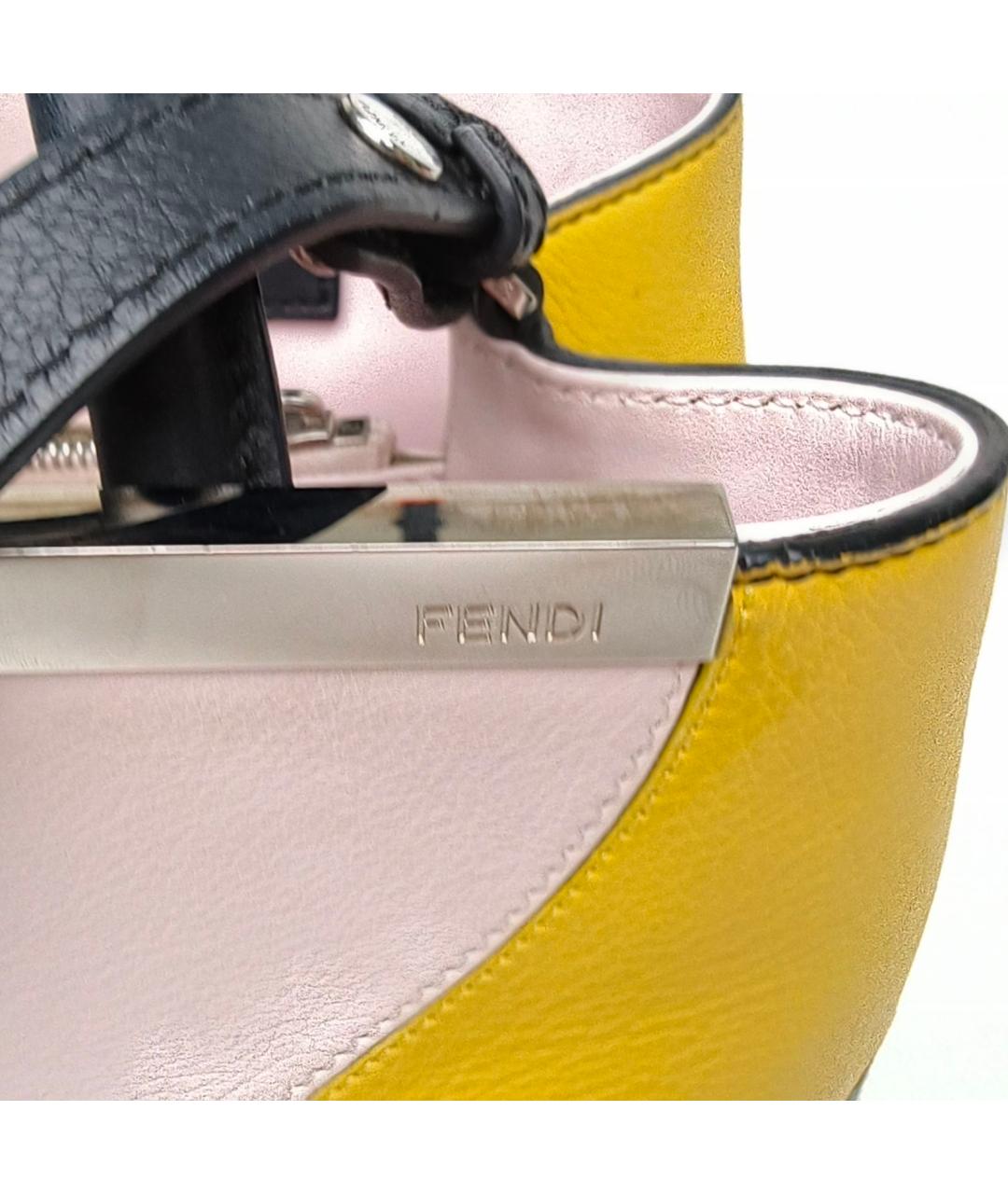 FENDI Кожаная сумка с короткими ручками, фото 8