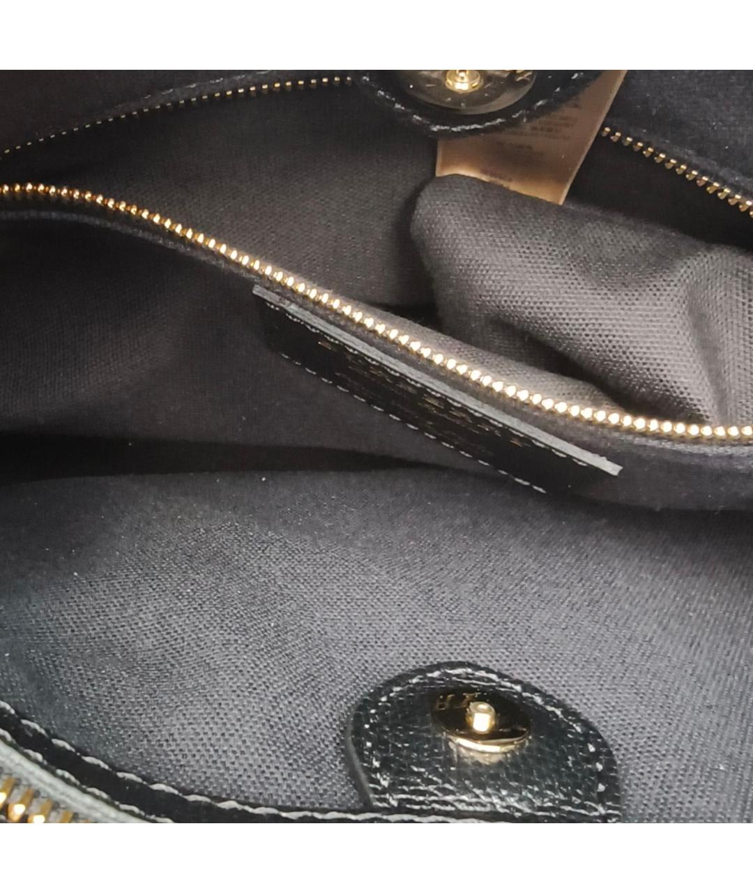 BURBERRY Черная кожаная сумка через плечо, фото 6