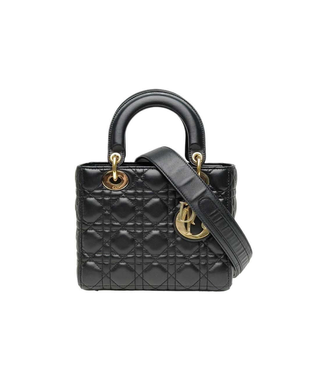 CHRISTIAN DIOR Черная сумка с короткими ручками из лакированной кожи, фото 10