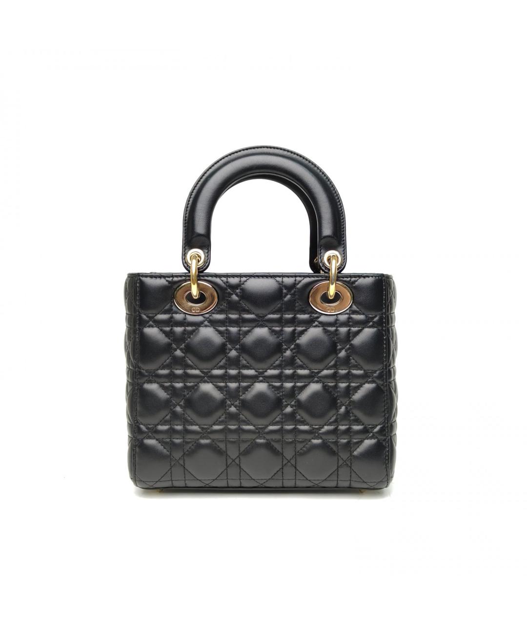 CHRISTIAN DIOR Черная сумка с короткими ручками из лакированной кожи, фото 4
