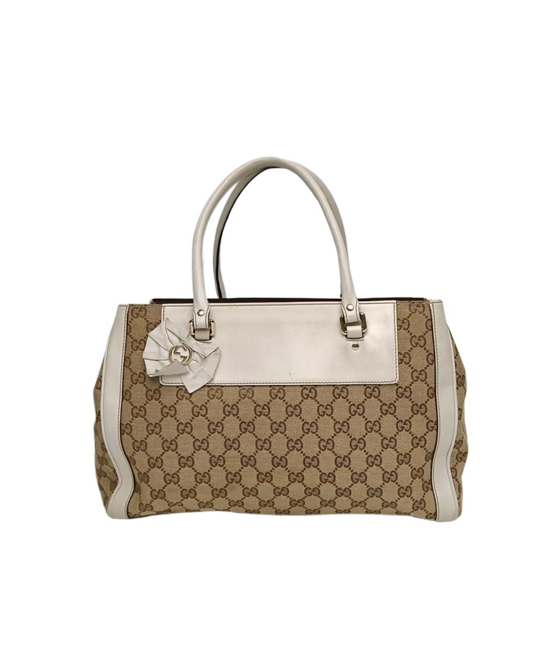 GUCCI Бежевая сумка тоут, фото 10