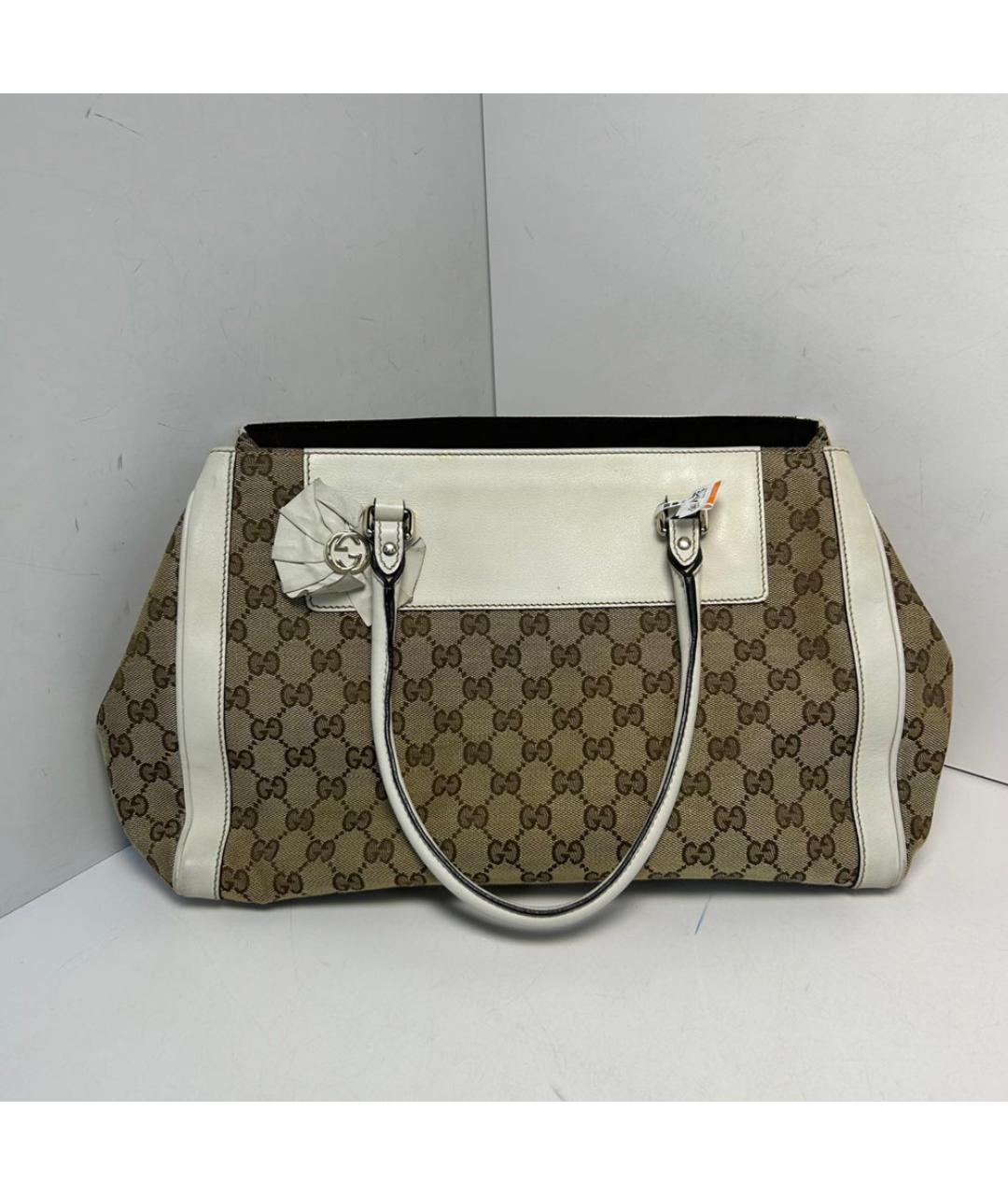 GUCCI Бежевая сумка тоут, фото 9