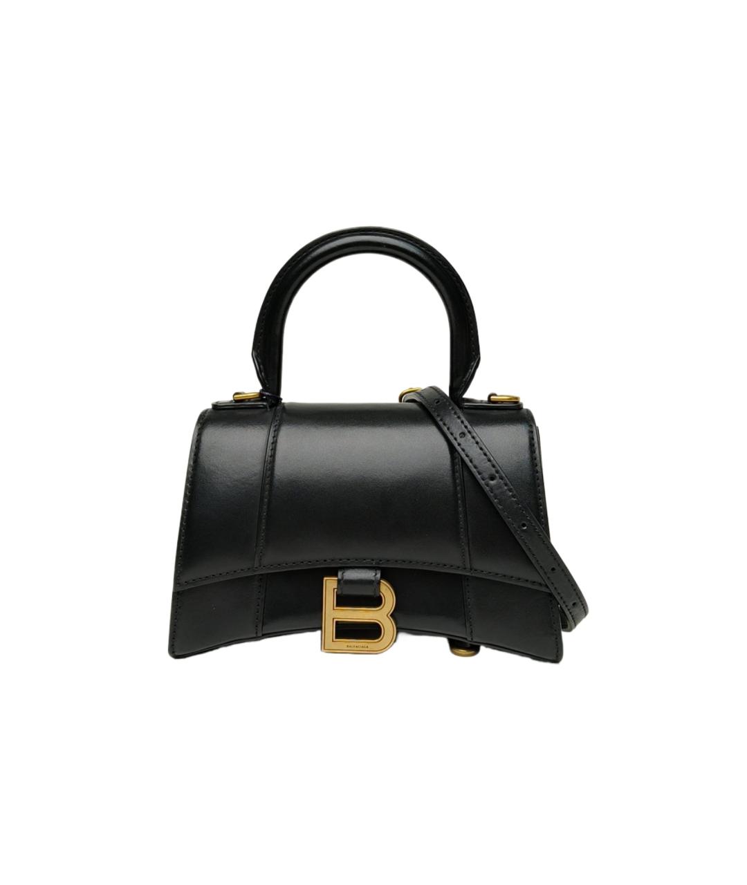 BALENCIAGA Черная кожаная сумка с короткими ручками, фото 10