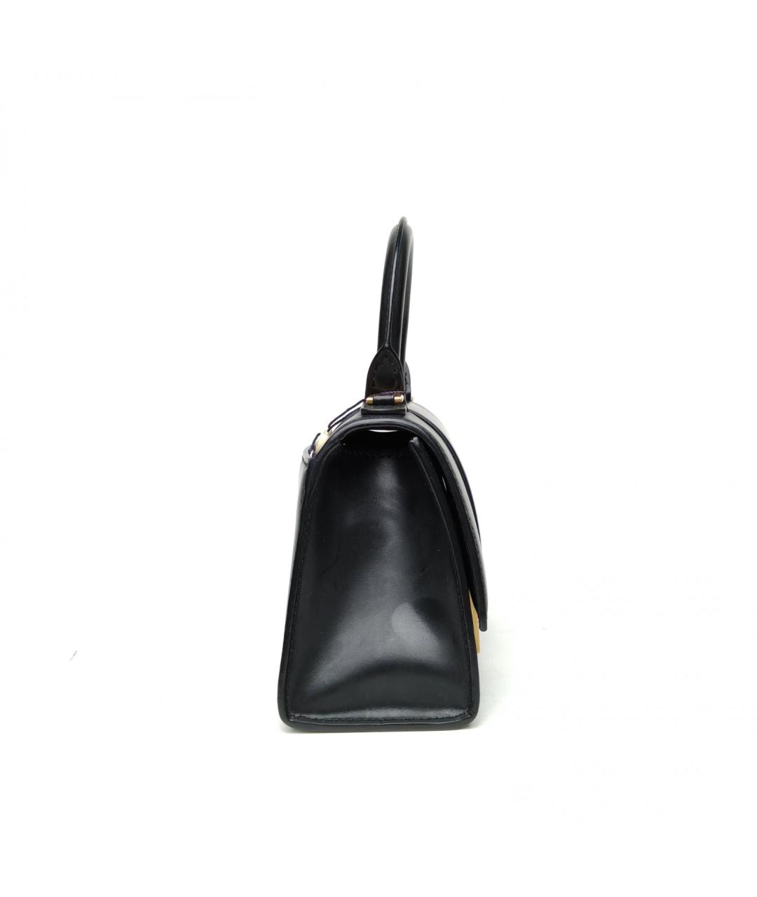 BALENCIAGA Черная кожаная сумка с короткими ручками, фото 5