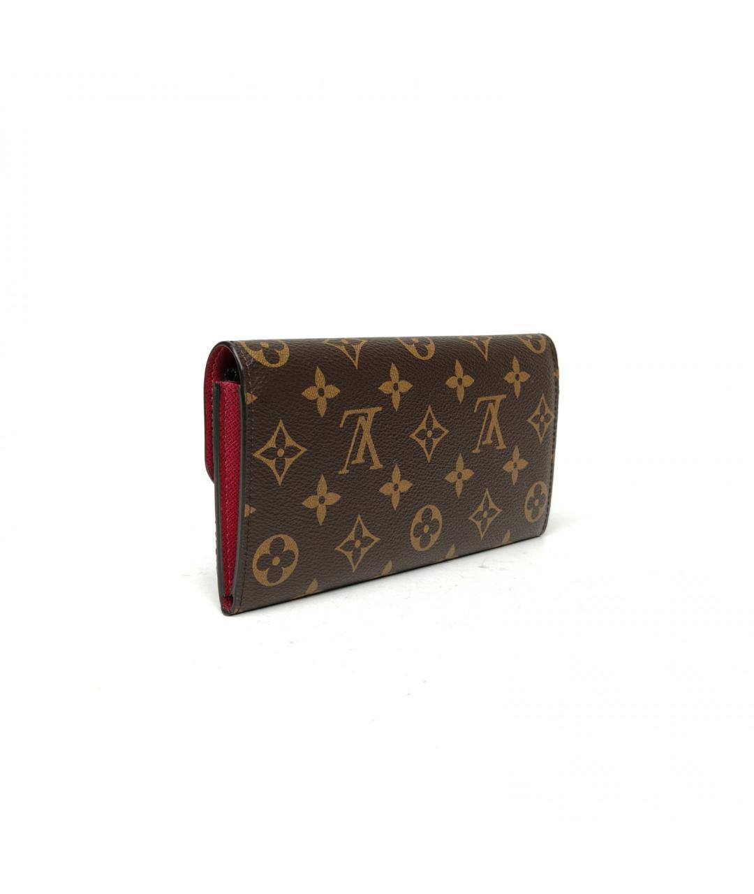 LOUIS VUITTON Коричневый кошелек, фото 5