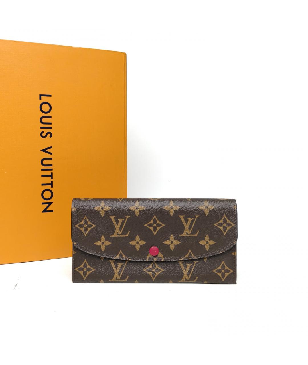 LOUIS VUITTON Коричневый кошелек, фото 8