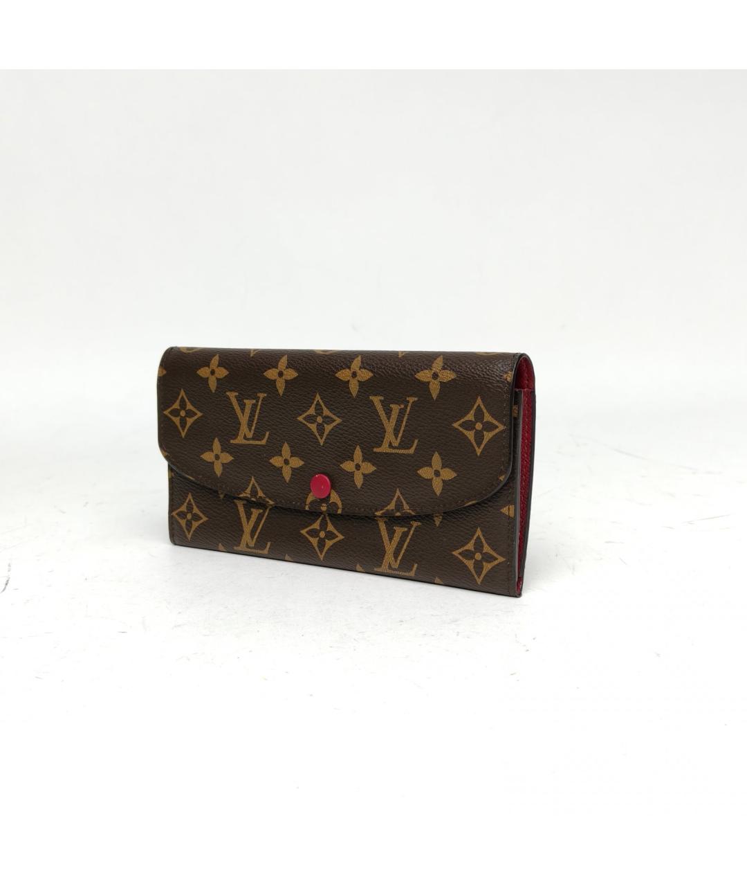 LOUIS VUITTON Коричневый кошелек, фото 3