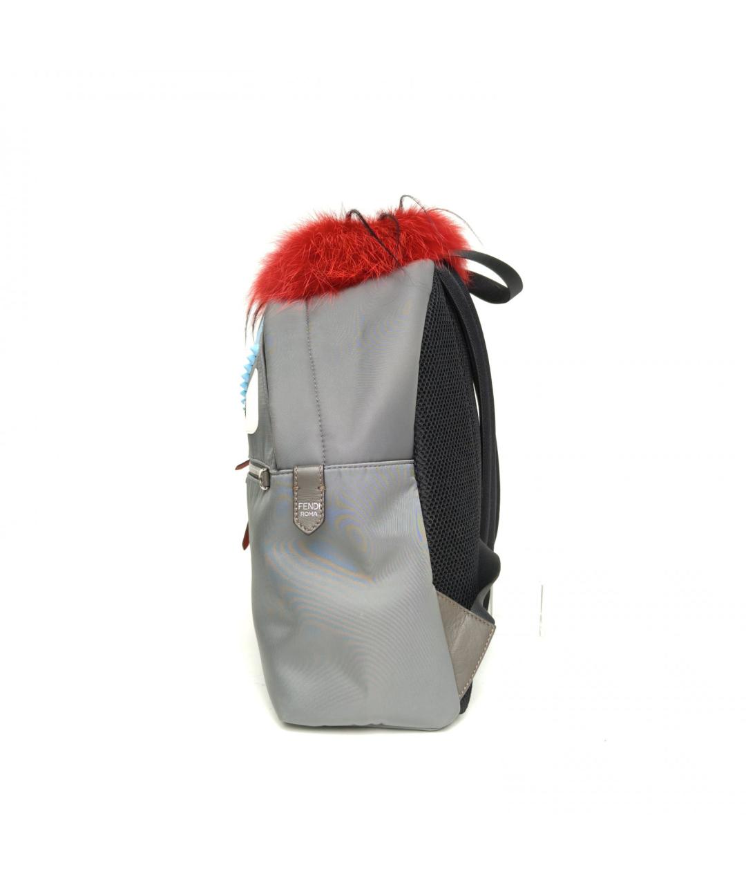 FENDI Серый рюкзак, фото 3