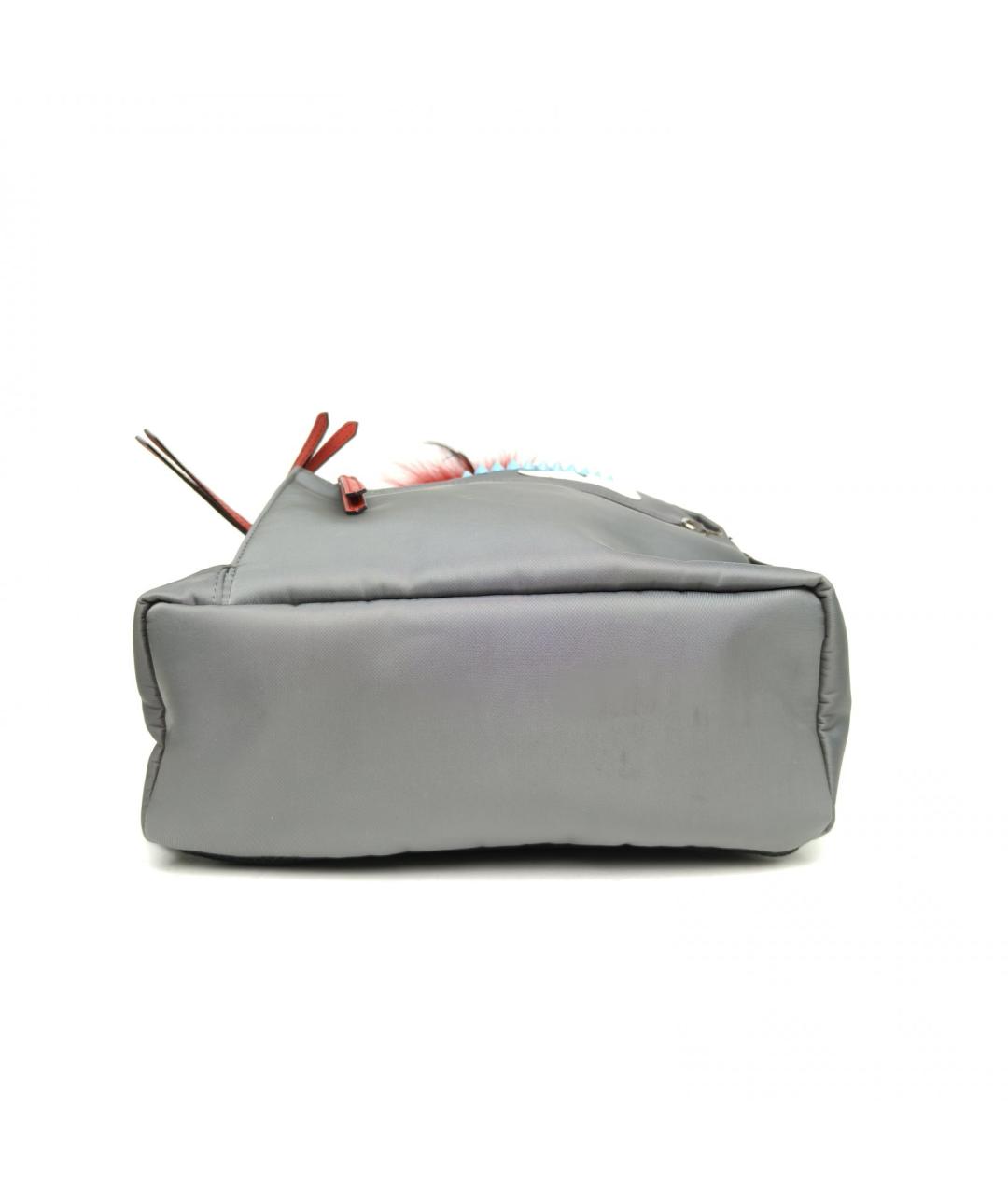 FENDI Серый рюкзак, фото 6