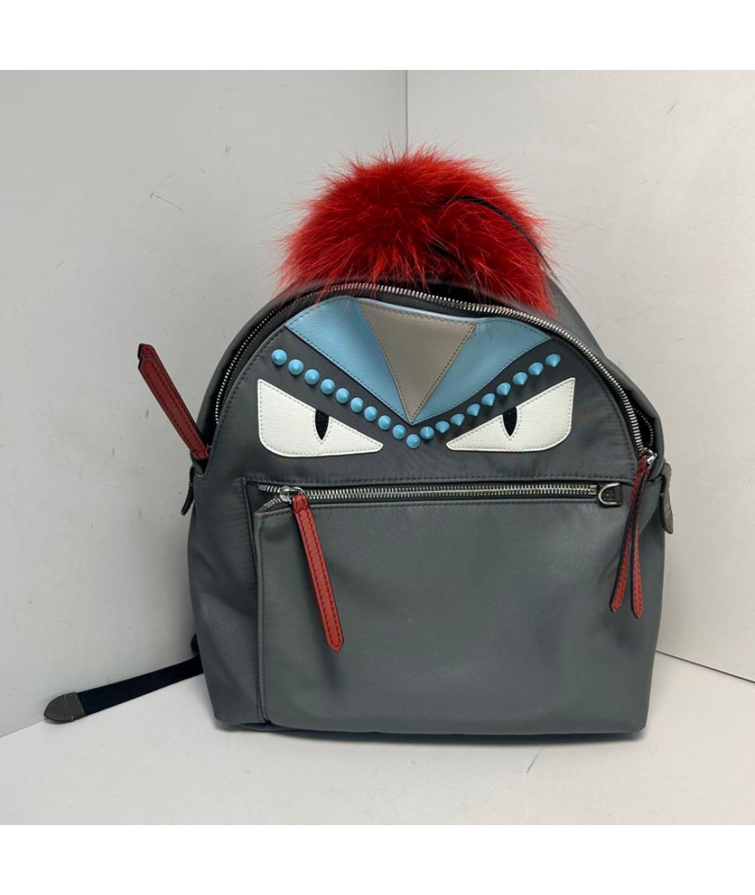 FENDI Серый рюкзак, фото 8