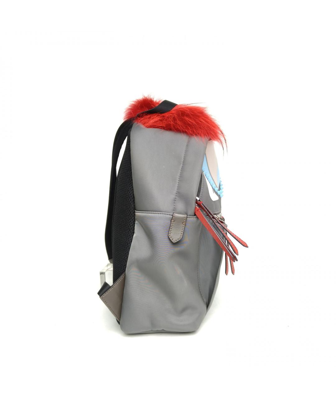 FENDI Серый рюкзак, фото 5