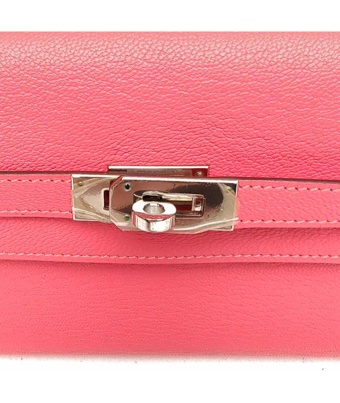 HERMES Розовый кошелек, фото 8