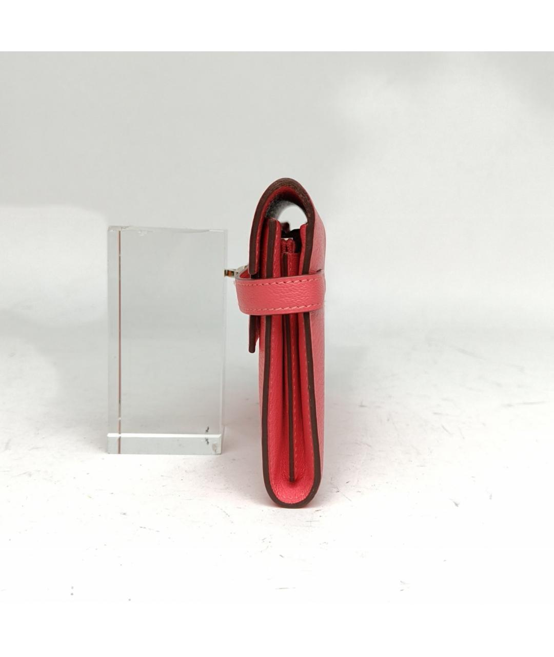 HERMES Розовый кошелек, фото 3