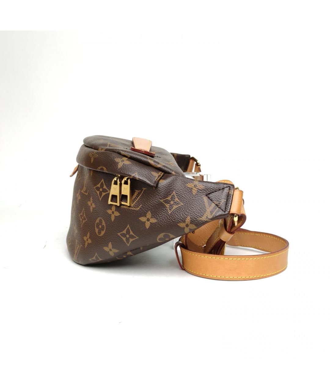 LOUIS VUITTON Коричневая поясная сумка, фото 3