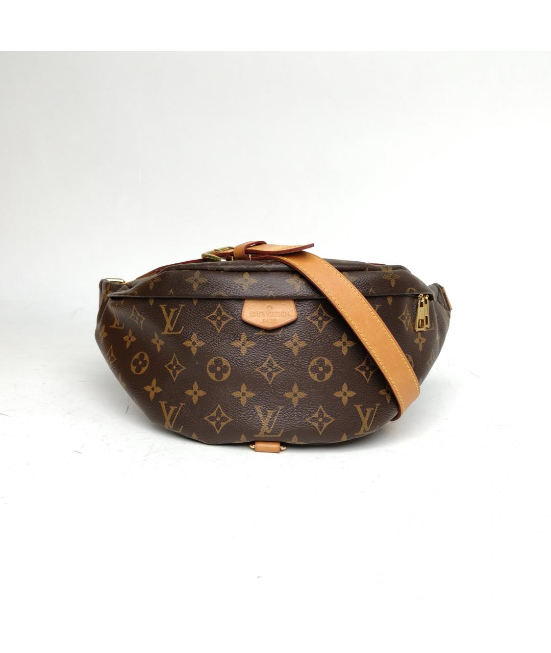 LOUIS VUITTON Коричневая поясная сумка, фото 2