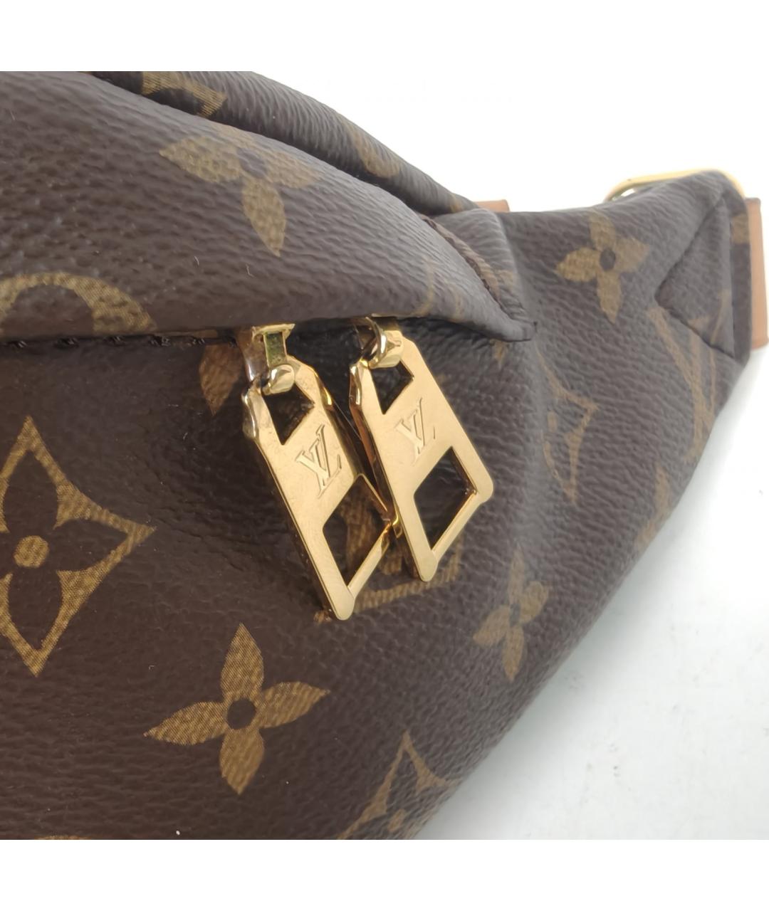 LOUIS VUITTON Коричневая поясная сумка, фото 8