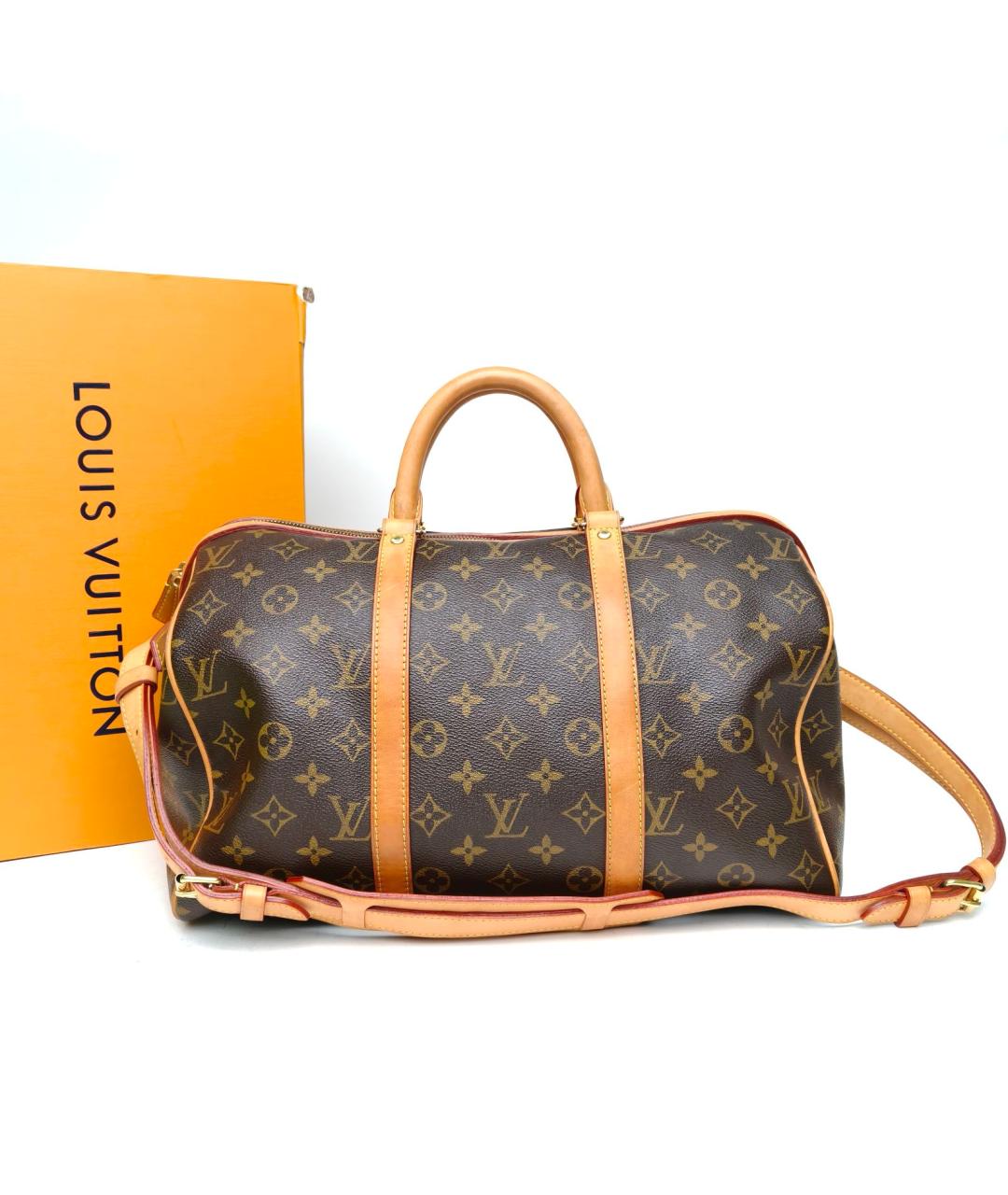LOUIS VUITTON Коричневая дорожная/спортивная сумка, фото 8