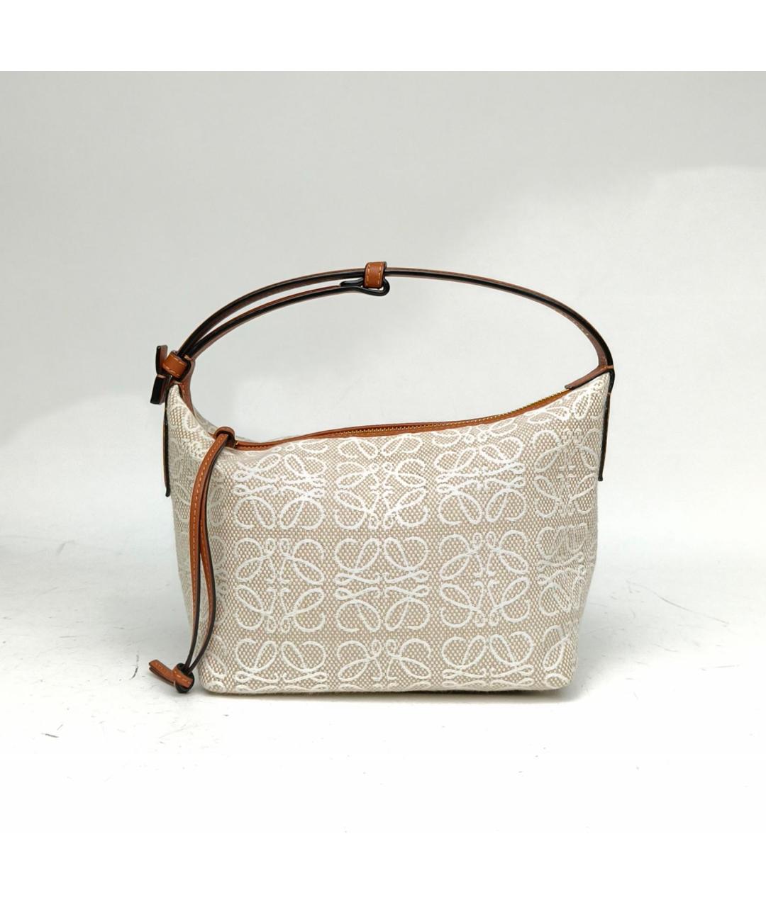 LOEWE Бежевая сумка с короткими ручками, фото 2