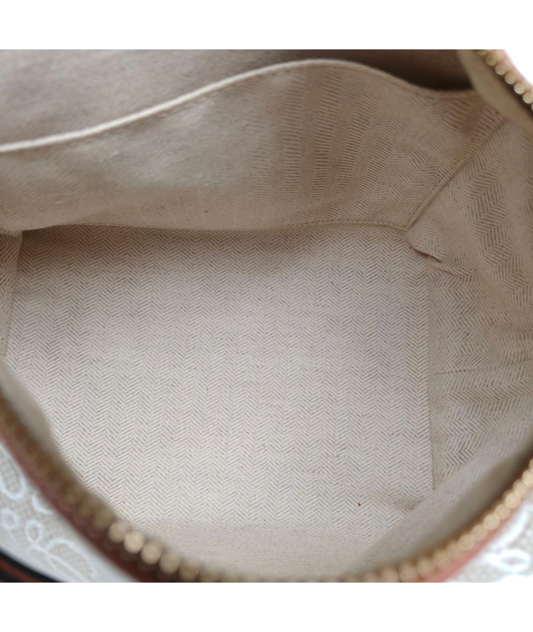 LOEWE Бежевая сумка с короткими ручками, фото 7