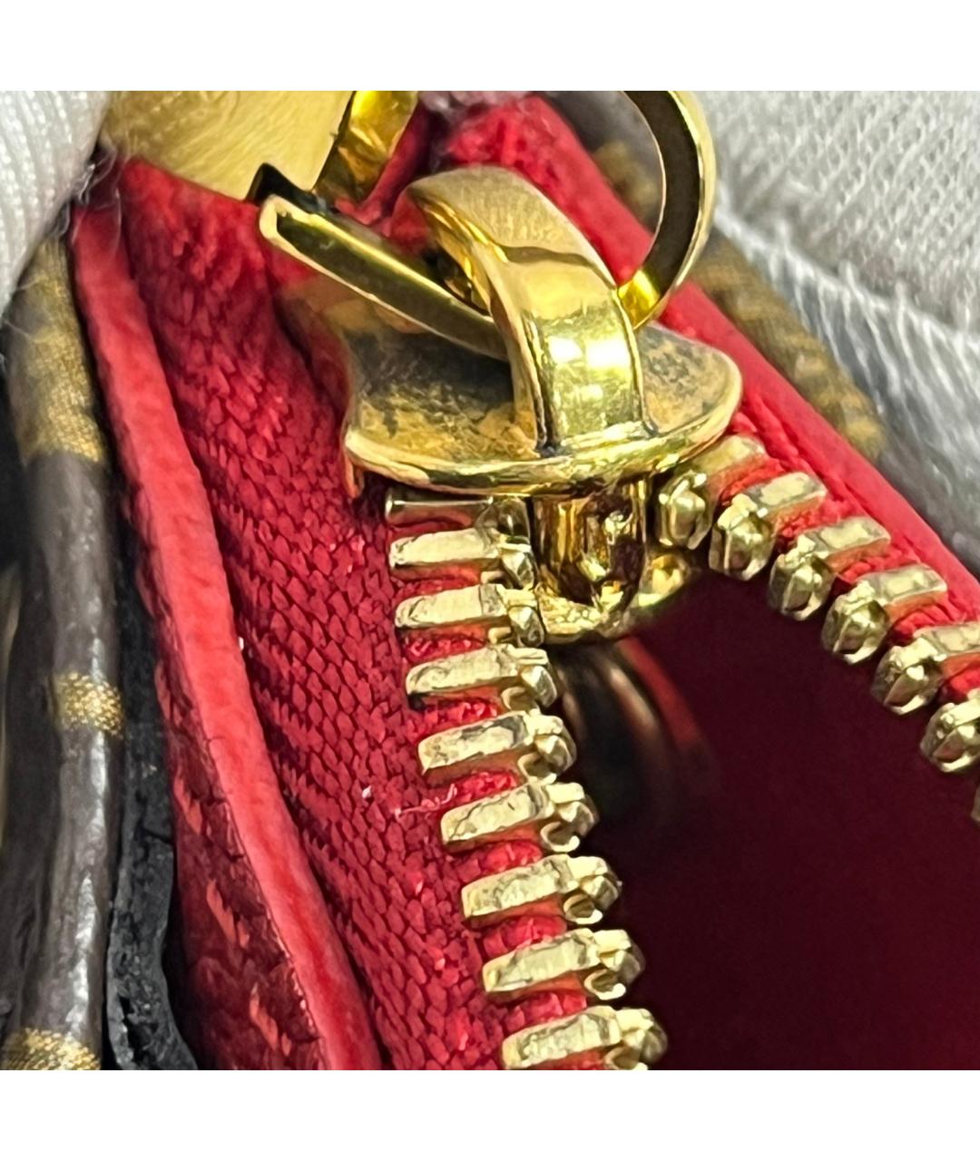 LOUIS VUITTON Коричневая кожаная сумка тоут, фото 5