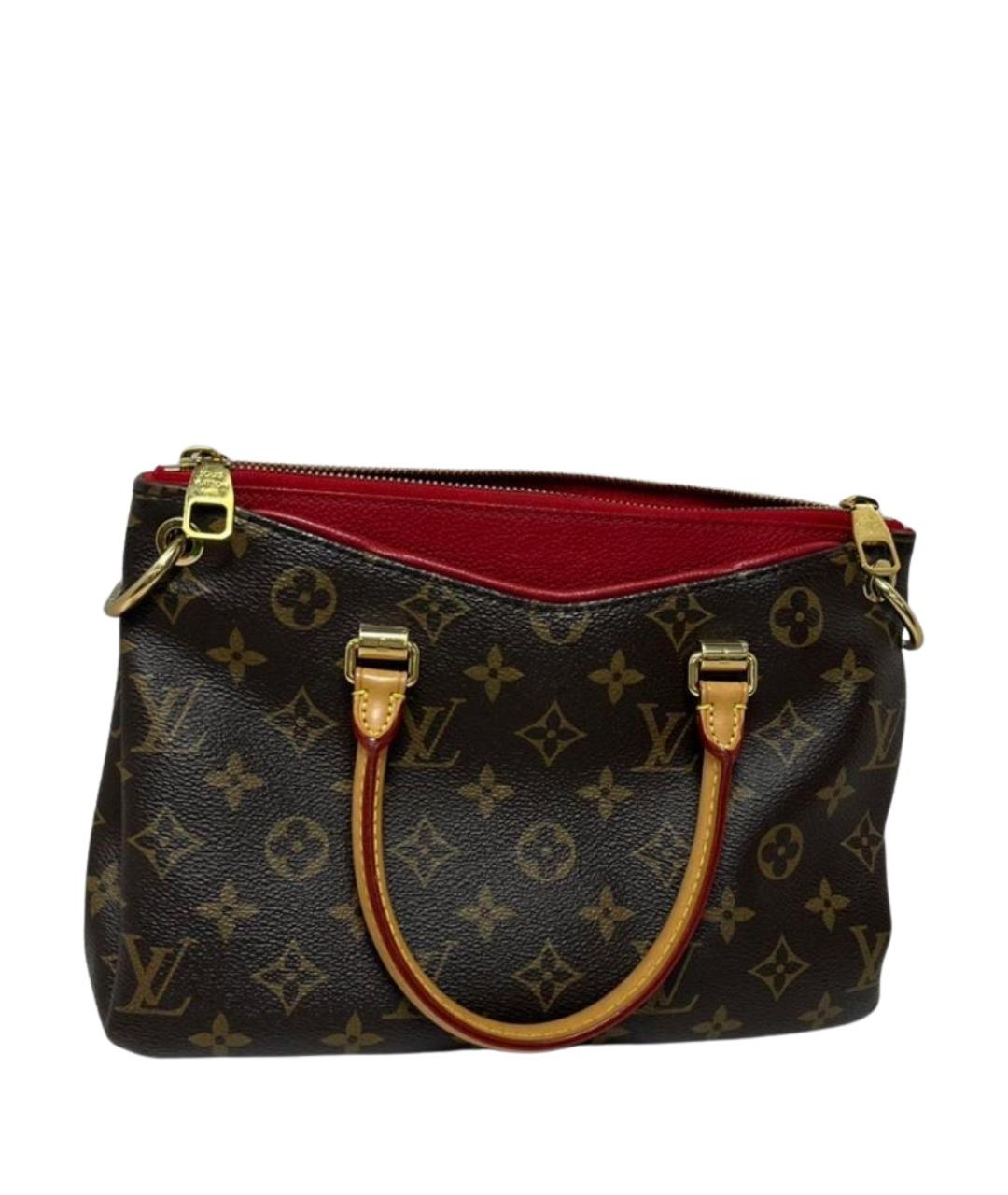 LOUIS VUITTON Коричневая кожаная сумка тоут, фото 1