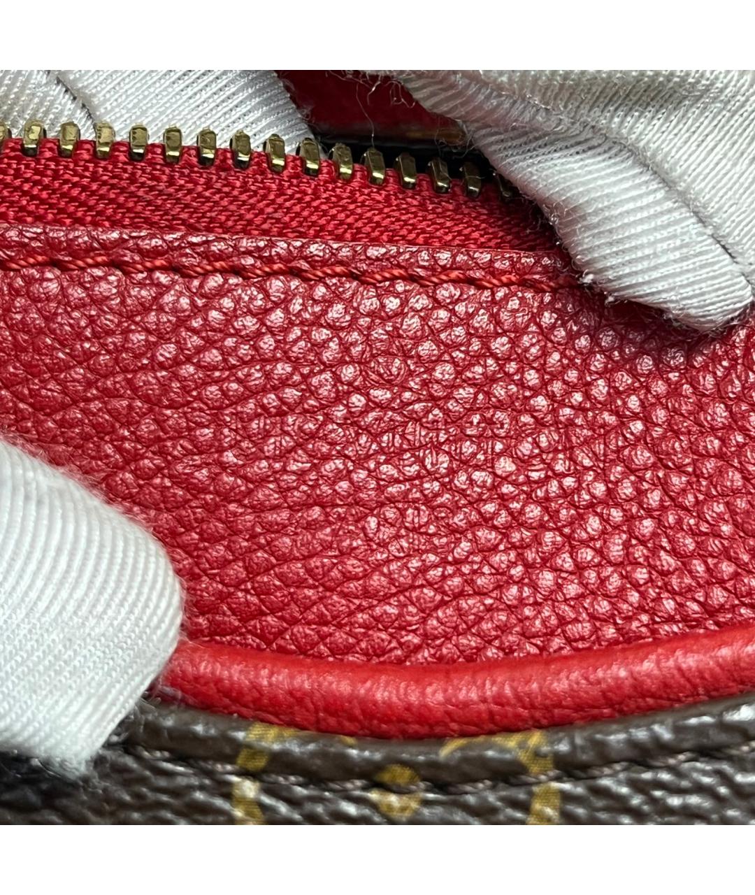 LOUIS VUITTON Коричневая кожаная сумка тоут, фото 4