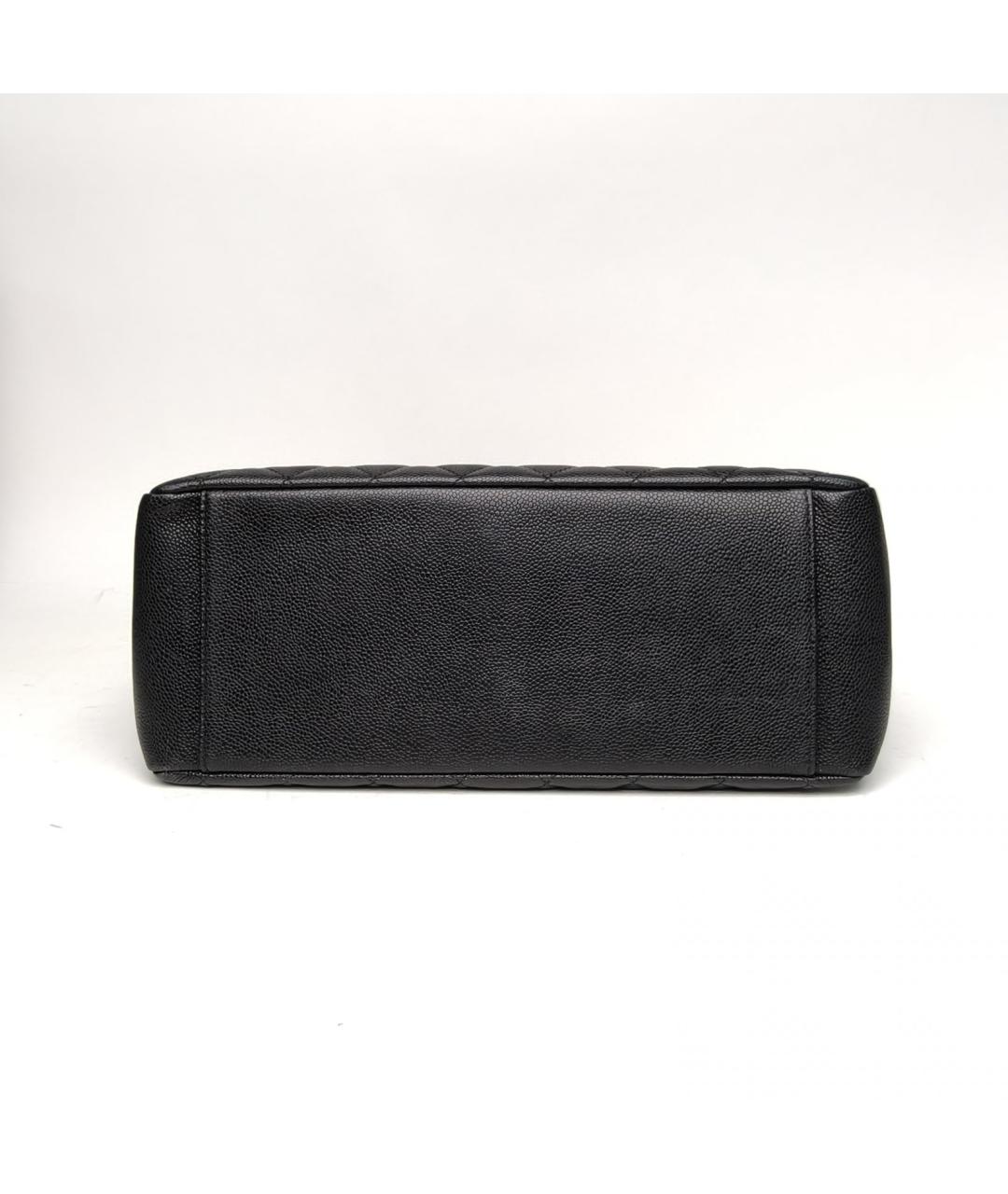 CHANEL Черная кожаная сумка тоут, фото 6