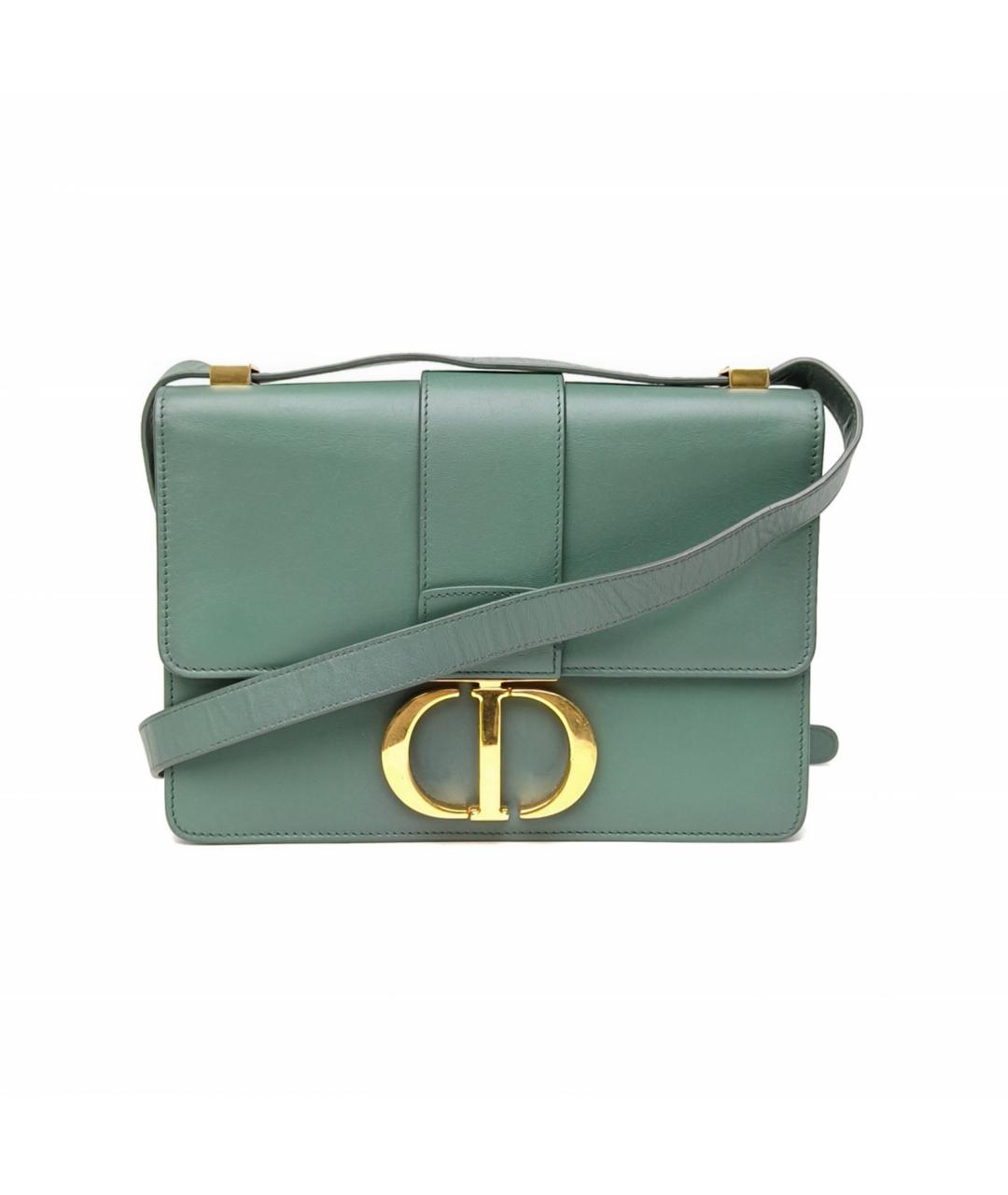 CHRISTIAN DIOR Зеленая кожаная сумка через плечо, фото 2