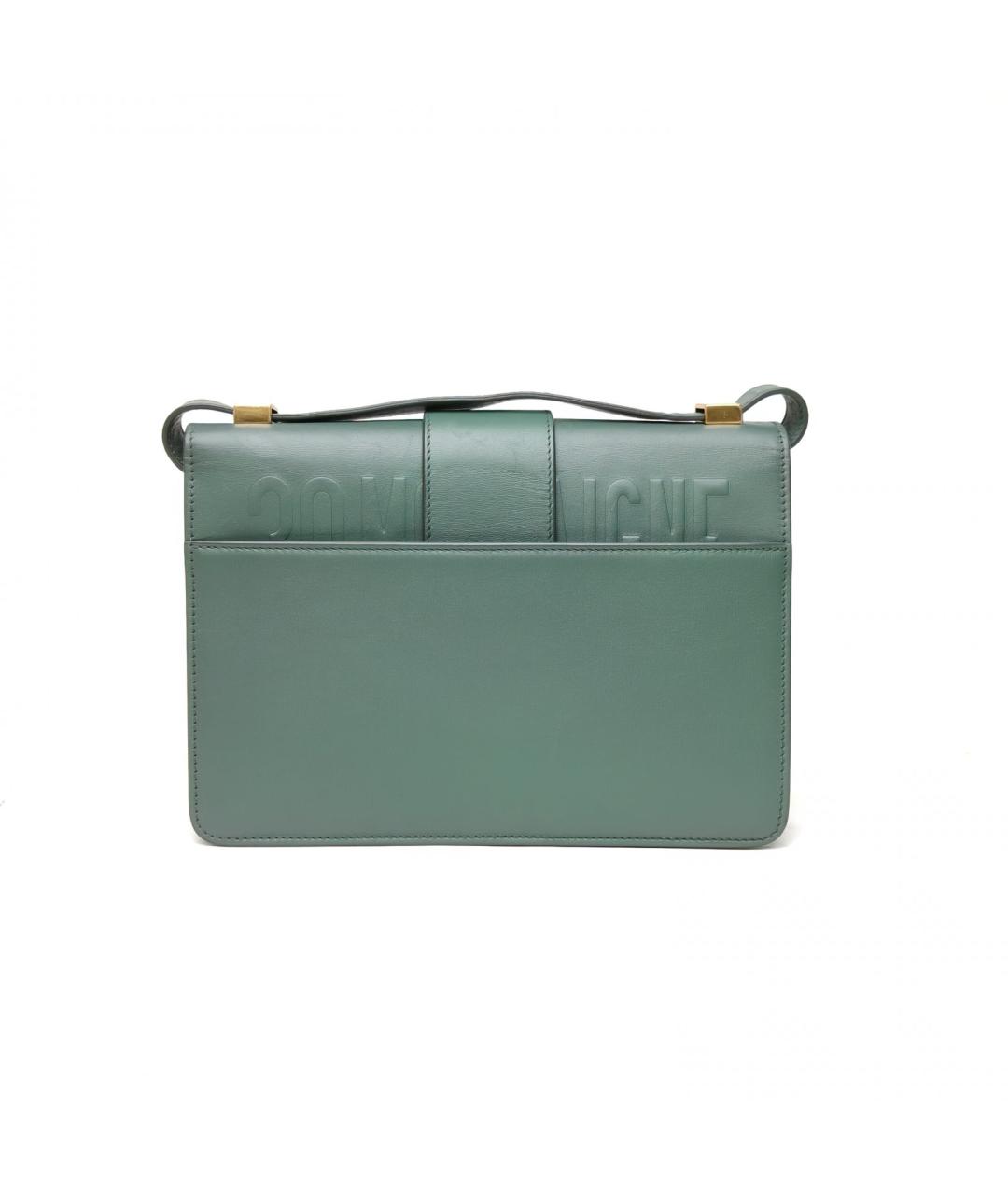 CHRISTIAN DIOR Зеленая кожаная сумка через плечо, фото 4