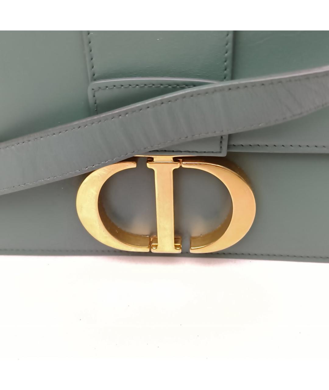 CHRISTIAN DIOR Зеленая кожаная сумка через плечо, фото 7