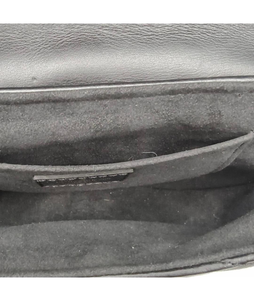 LOUIS VUITTON Черная кожаная сумка через плечо, фото 8