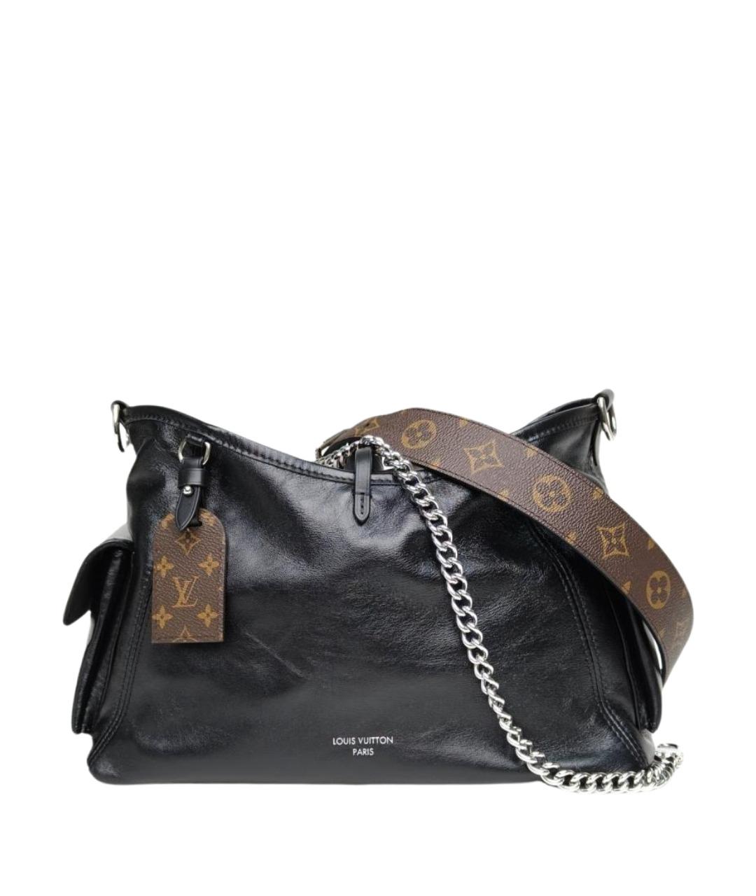 LOUIS VUITTON Черная кожаная сумка через плечо, фото 1